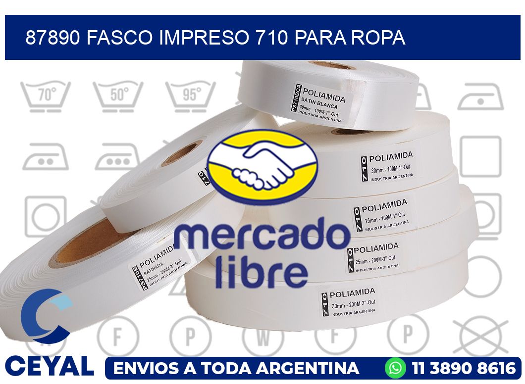87890 FASCO IMPRESO 710 PARA ROPA