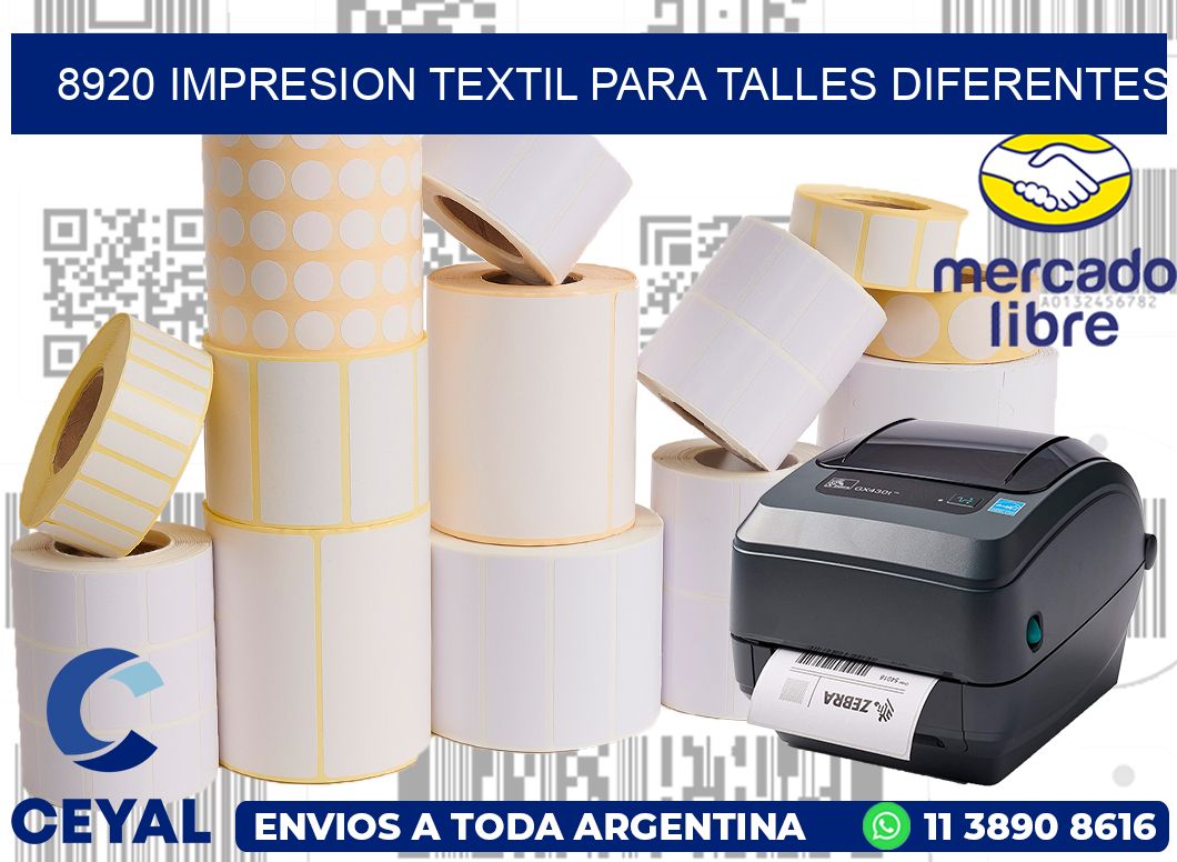 8920 IMPRESION TEXTIL PARA TALLES DIFERENTES
