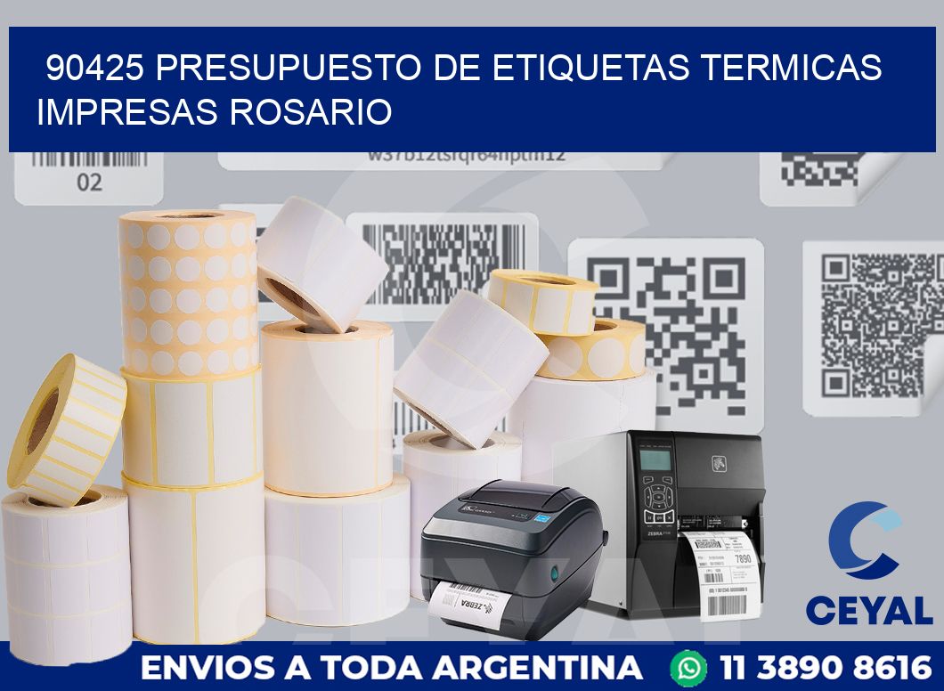 90425 PRESUPUESTO DE ETIQUETAS TERMICAS IMPRESAS ROSARIO