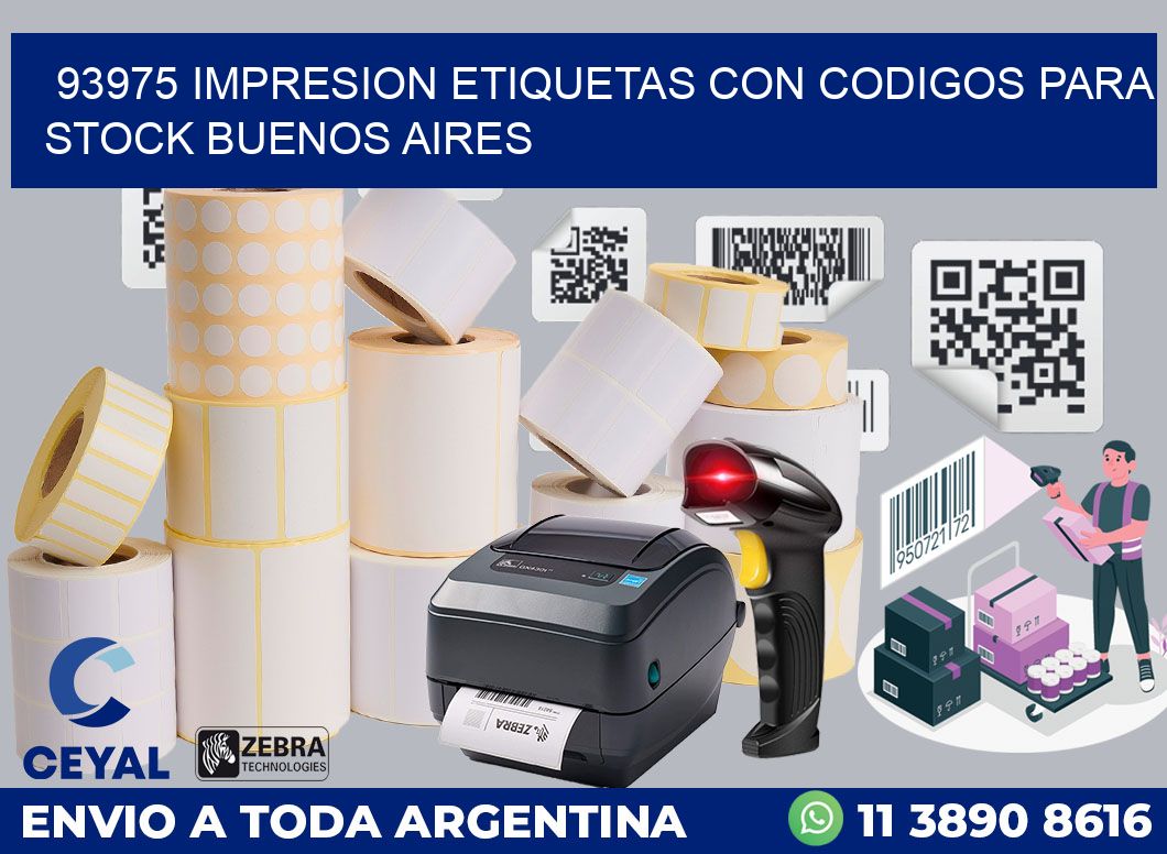 93975 IMPRESION ETIQUETAS CON CODIGOS PARA STOCK BUENOS AIRES