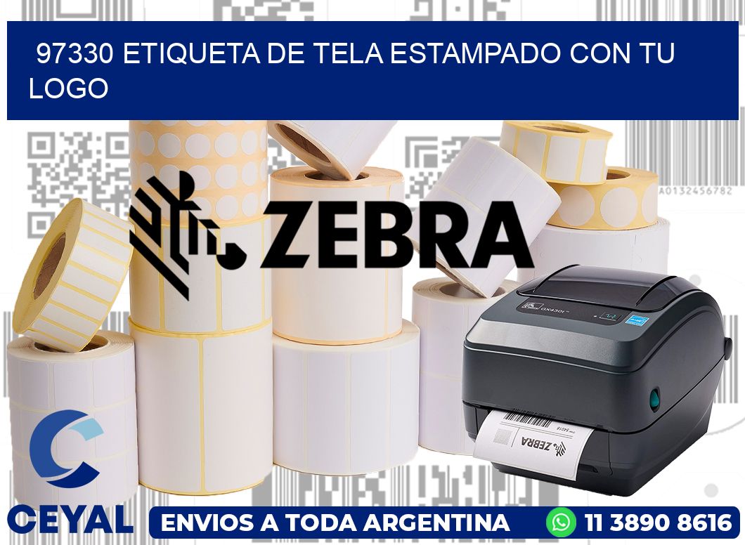 97330 ETIQUETA DE TELA ESTAMPADO CON TU LOGO