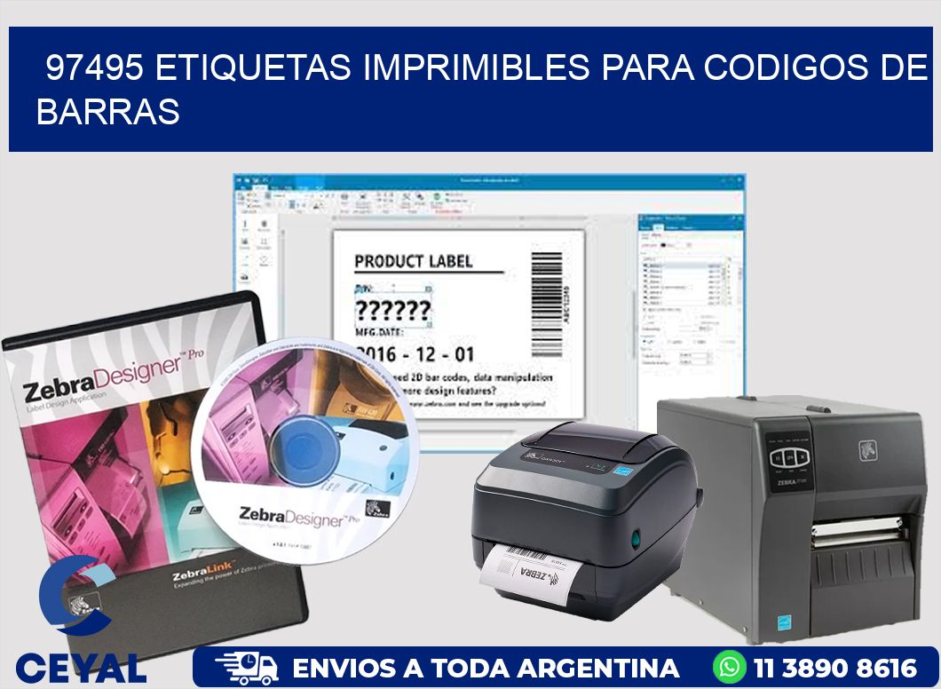 97495 ETIQUETAS IMPRIMIBLES PARA CODIGOS DE BARRAS