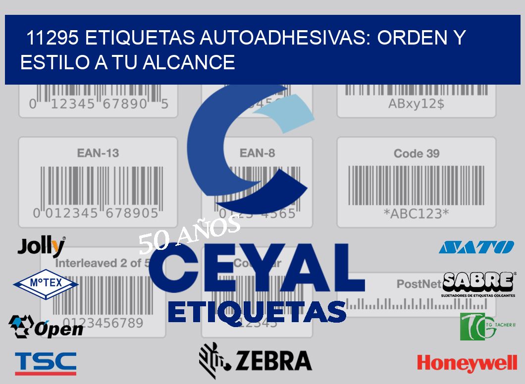 11295 Etiquetas Autoadhesivas: Orden y Estilo a tu Alcance