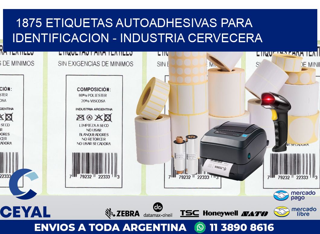 1875 ETIQUETAS AUTOADHESIVAS PARA IDENTIFICACION – INDUSTRIA CERVECERA