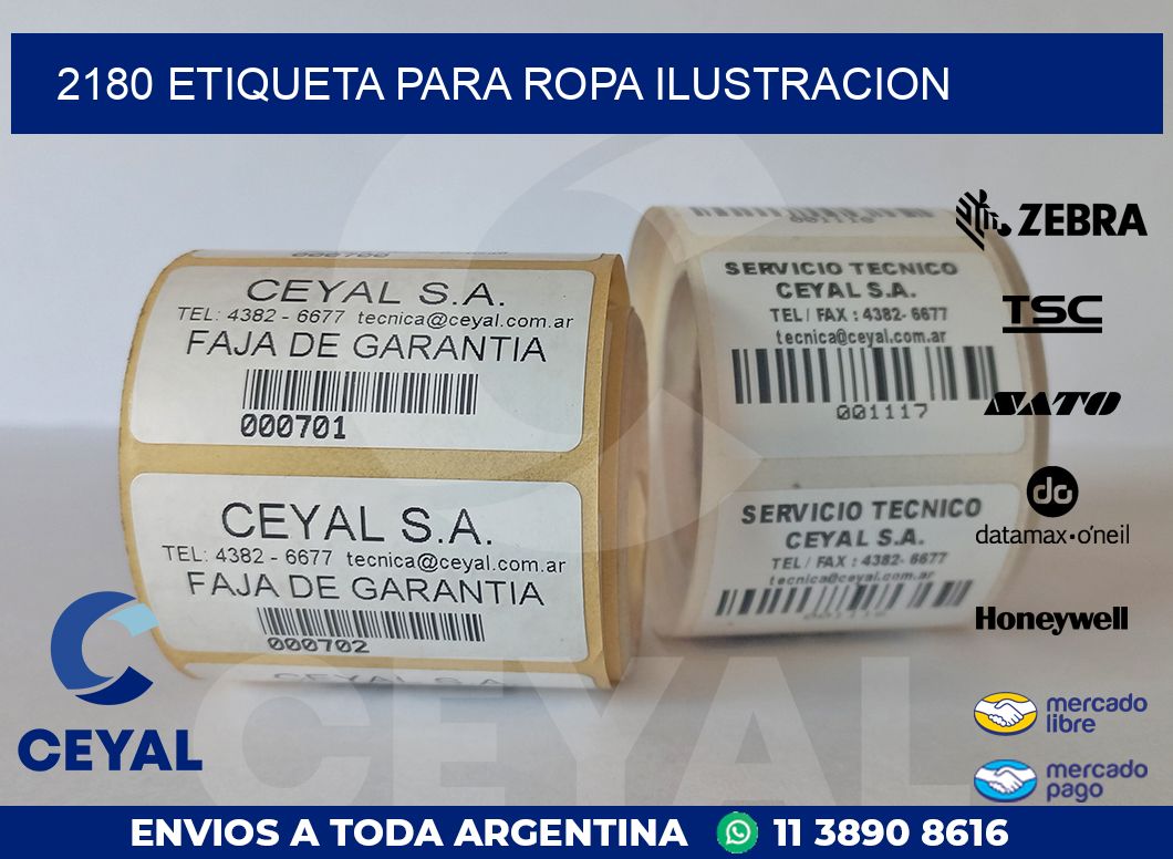 2180 ETIQUETA PARA ROPA ILUSTRACION