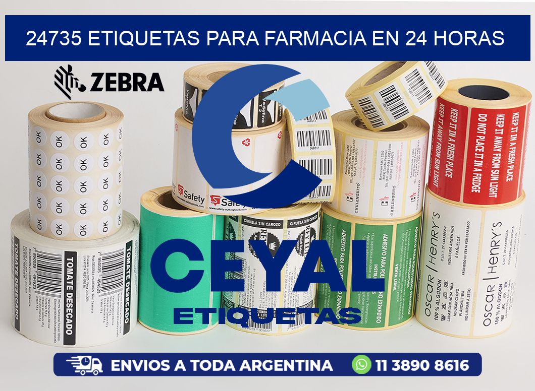 24735 ETIQUETAS PARA FARMACIA EN 24 HORAS