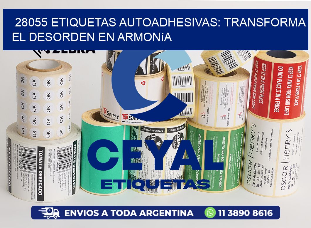 28055 Etiquetas Autoadhesivas: Transforma el Desorden en Armonía