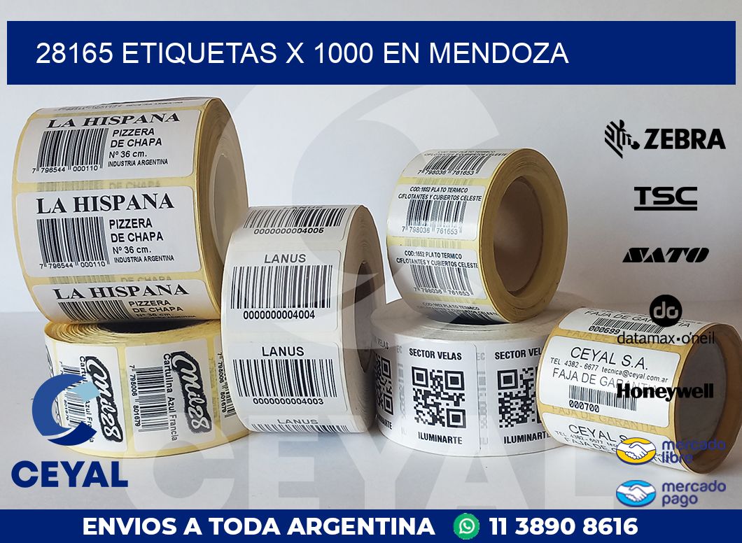28165 ETIQUETAS X 1000 EN MENDOZA