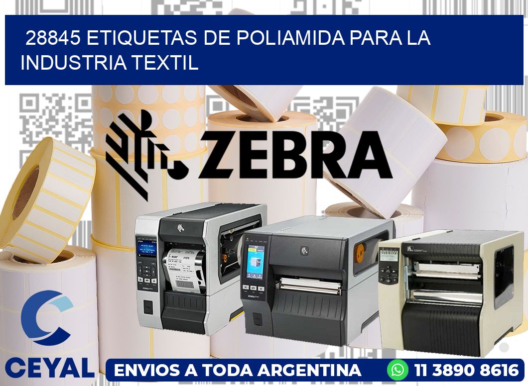 28845 ETIQUETAS DE POLIAMIDA PARA LA INDUSTRIA TEXTIL
