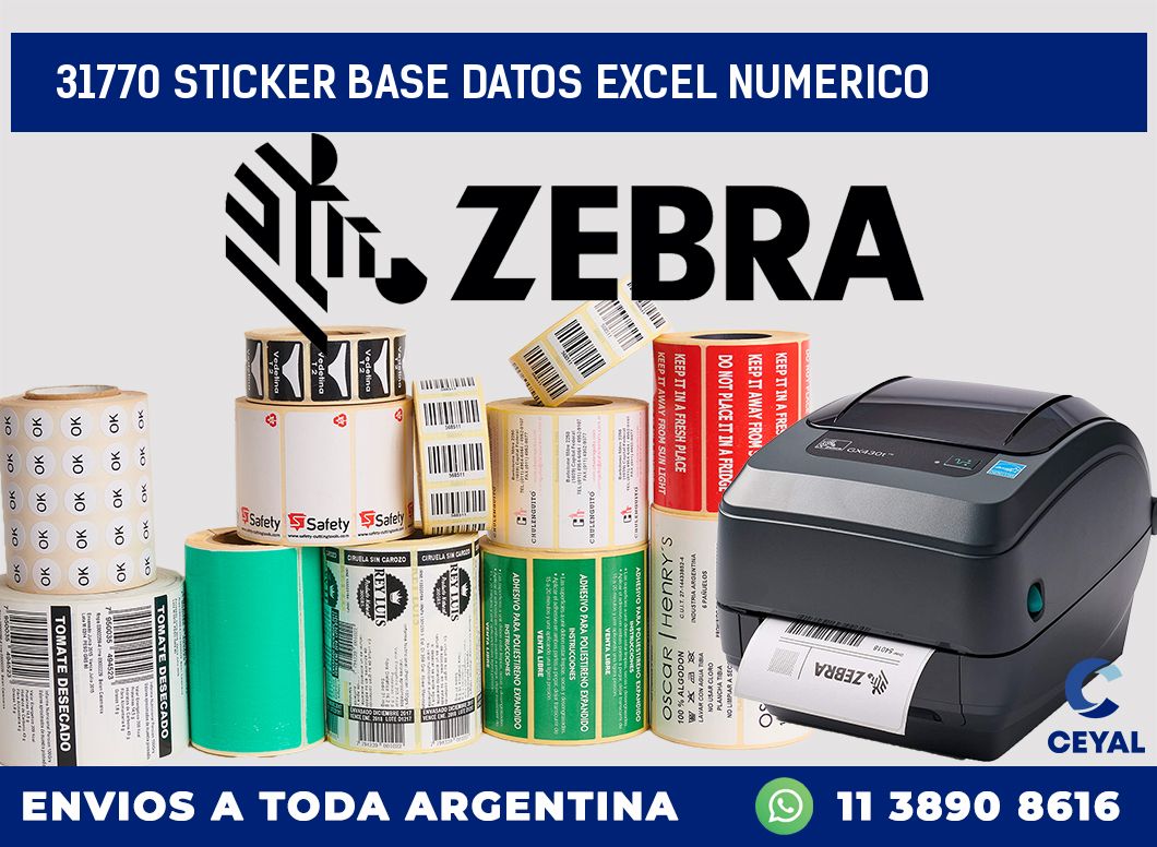 31770 sticker base datos excel numerico