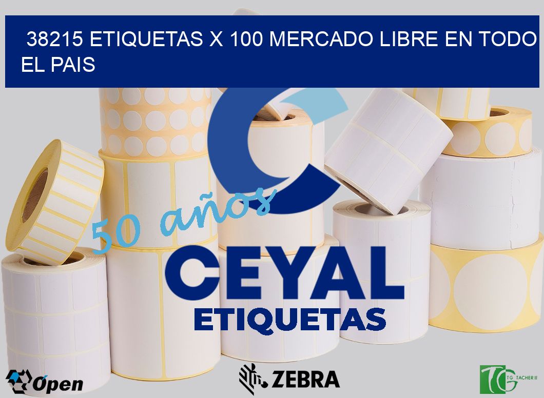 38215 ETIQUETAS X 100 MERCADO LIBRE EN TODO EL PAIS