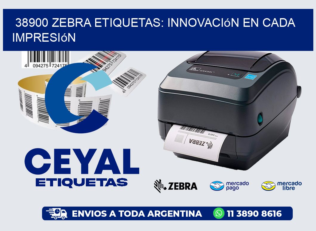38900 Zebra Etiquetas: Innovación en Cada Impresión