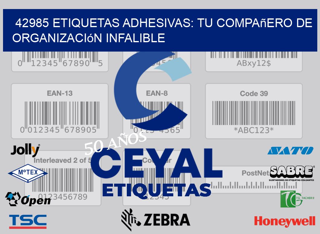 42985 Etiquetas Adhesivas: Tu Compañero de Organización Infalible