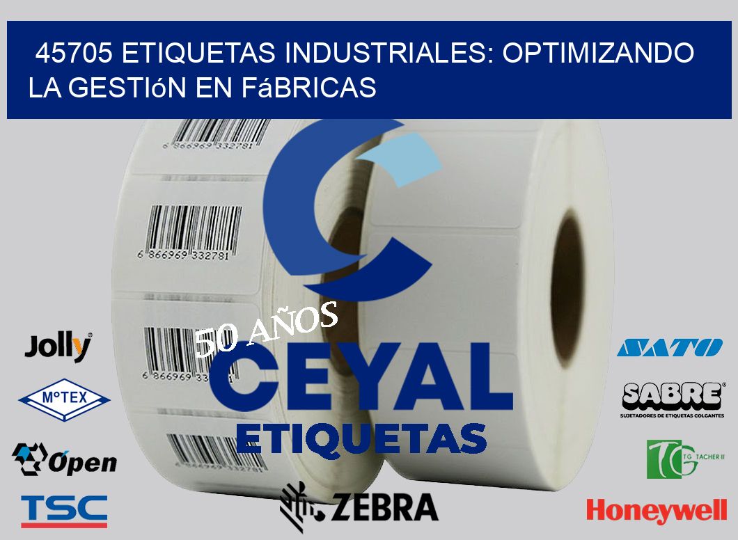 45705 Etiquetas Industriales: Optimizando la Gestión en Fábricas