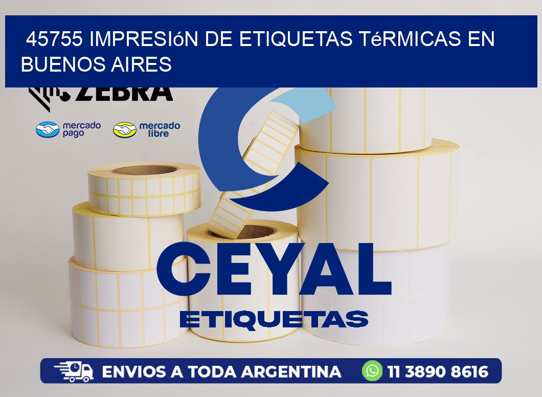 45755 Impresión de Etiquetas Térmicas en Buenos Aires