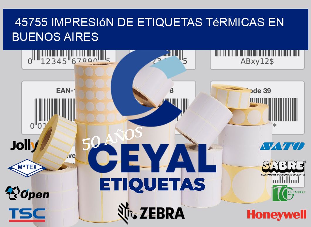 45755 Impresión de Etiquetas Térmicas en Buenos Aires
