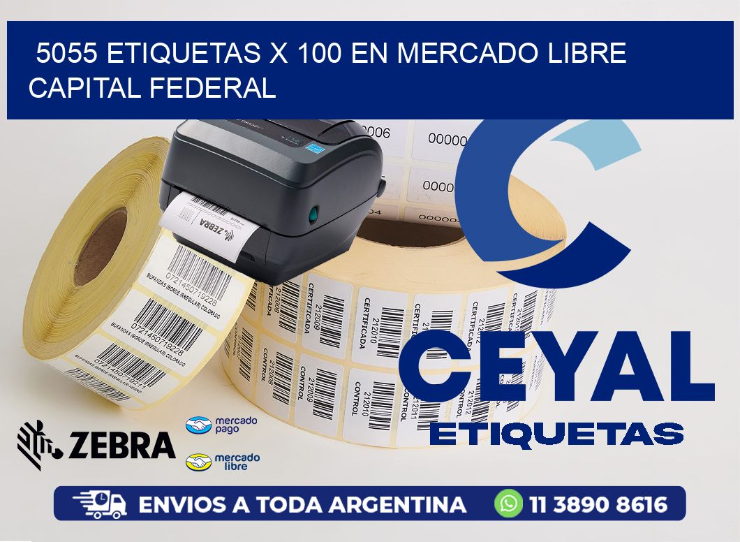 5055 ETIQUETAS X 100 EN MERCADO LIBRE CAPITAL FEDERAL