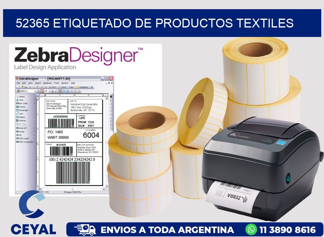 52365 ETIQUETADO DE PRODUCTOS TEXTILES