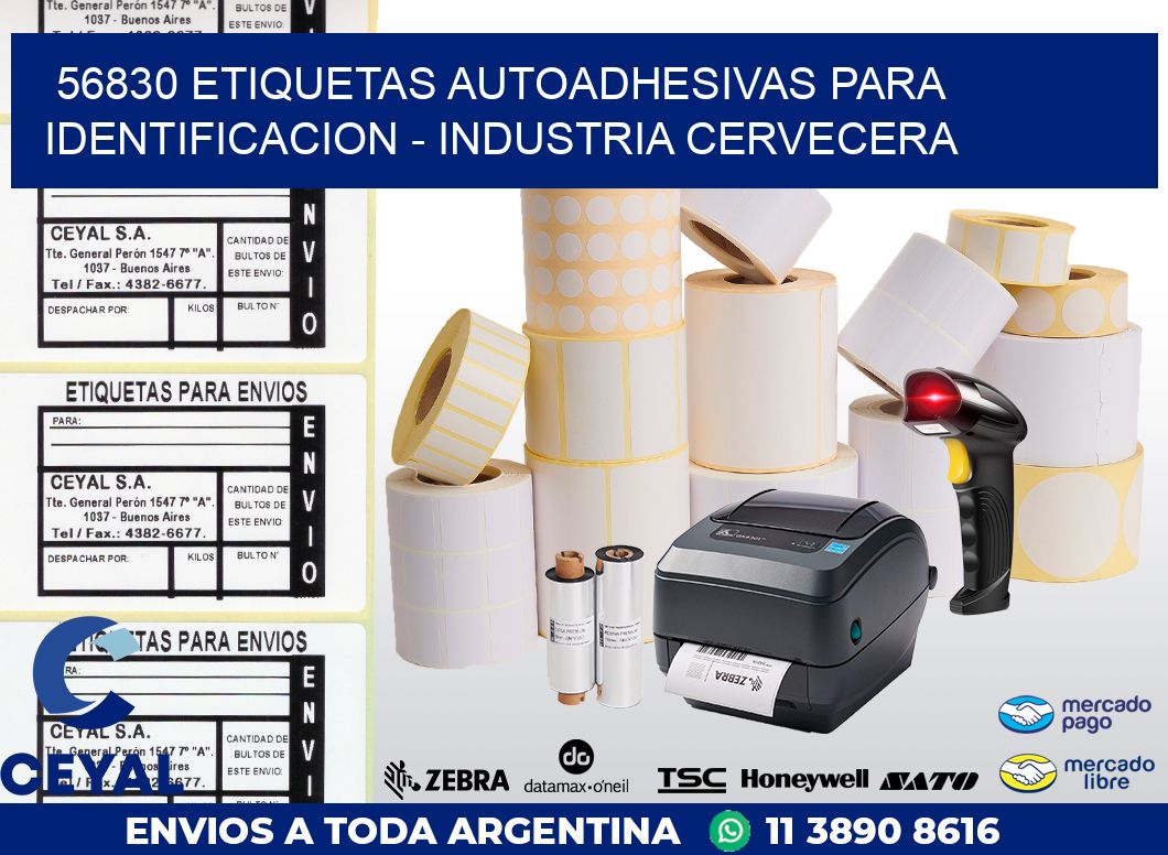 56830 ETIQUETAS AUTOADHESIVAS PARA IDENTIFICACION – INDUSTRIA CERVECERA