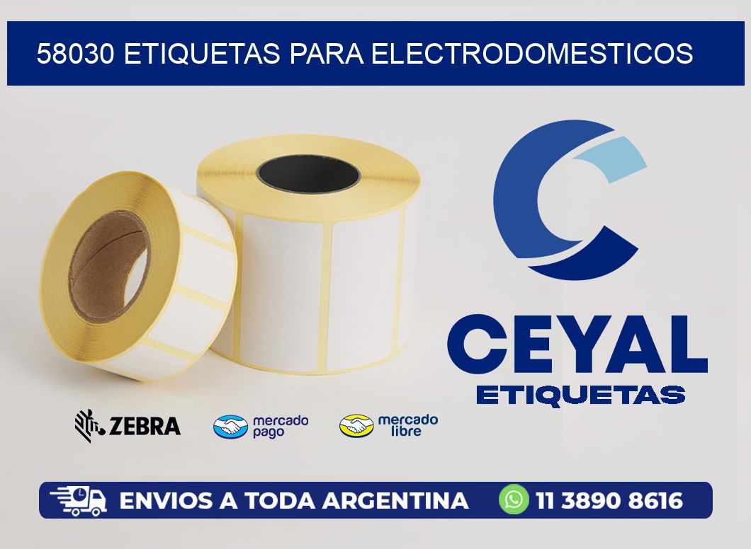 58030 etiquetas para electrodomesticos