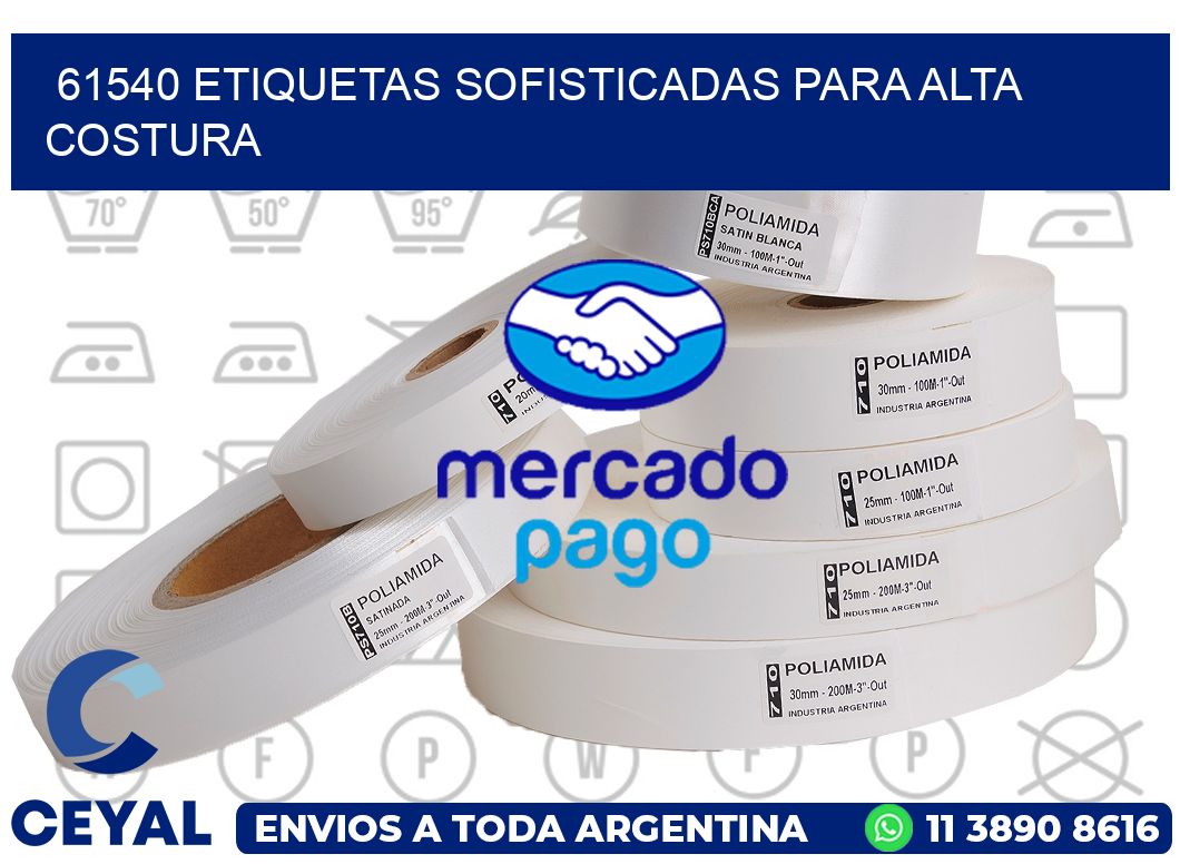 61540 ETIQUETAS SOFISTICADAS PARA ALTA COSTURA