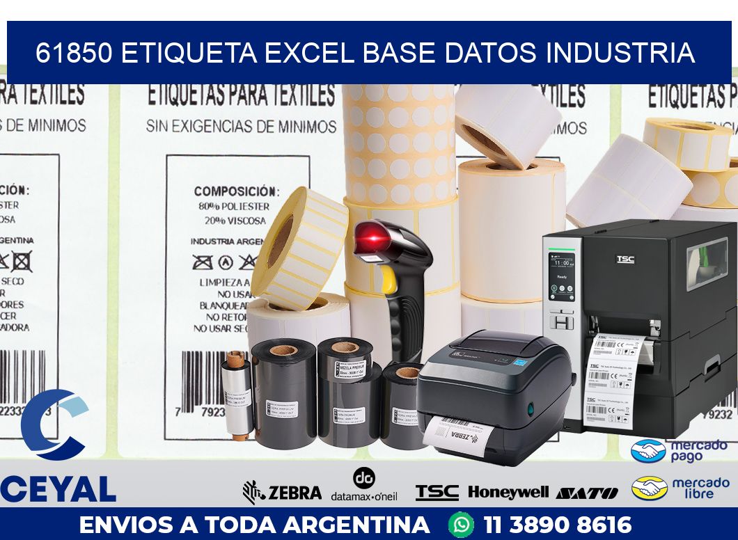 61850 etiqueta excel base datos industria