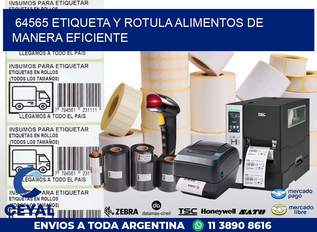 64565 ETIQUETA Y ROTULA ALIMENTOS DE MANERA EFICIENTE