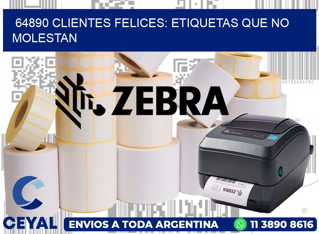 64890 CLIENTES FELICES: ETIQUETAS QUE NO MOLESTAN