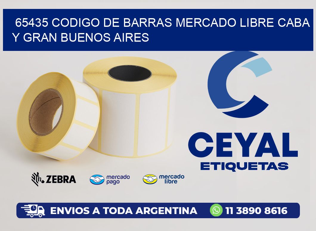65435 CODIGO DE BARRAS MERCADO LIBRE CABA Y GRAN BUENOS AIRES