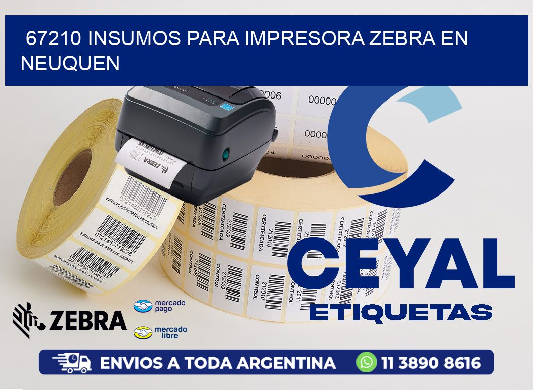 67210 INSUMOS PARA IMPRESORA ZEBRA EN NEUQUEN