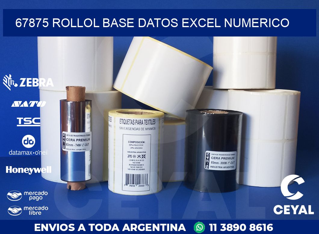 67875 rollol base datos excel numerico