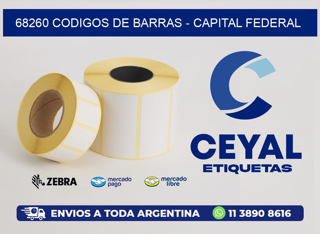 68260 CODIGOS DE BARRAS - CAPITAL FEDERAL