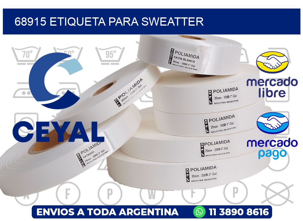 68915 ETIQUETA PARA SWEATTER