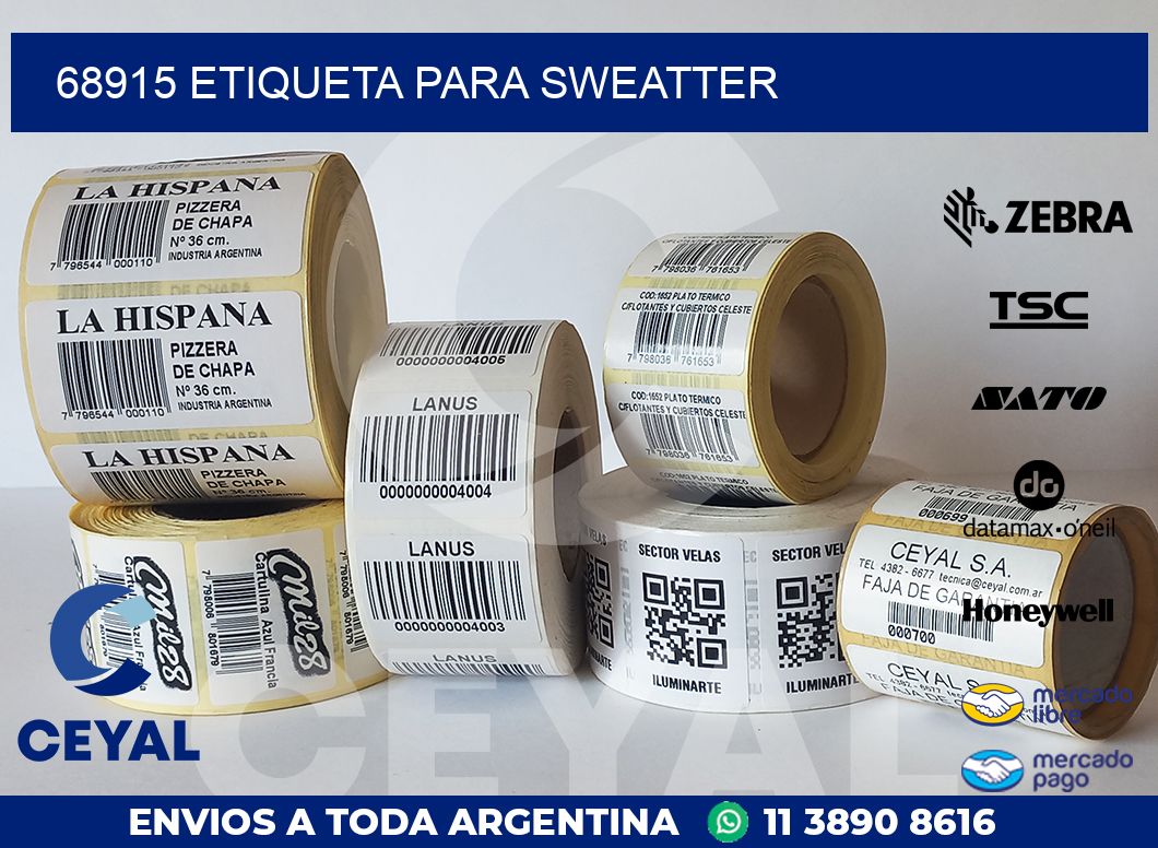 68915 ETIQUETA PARA SWEATTER