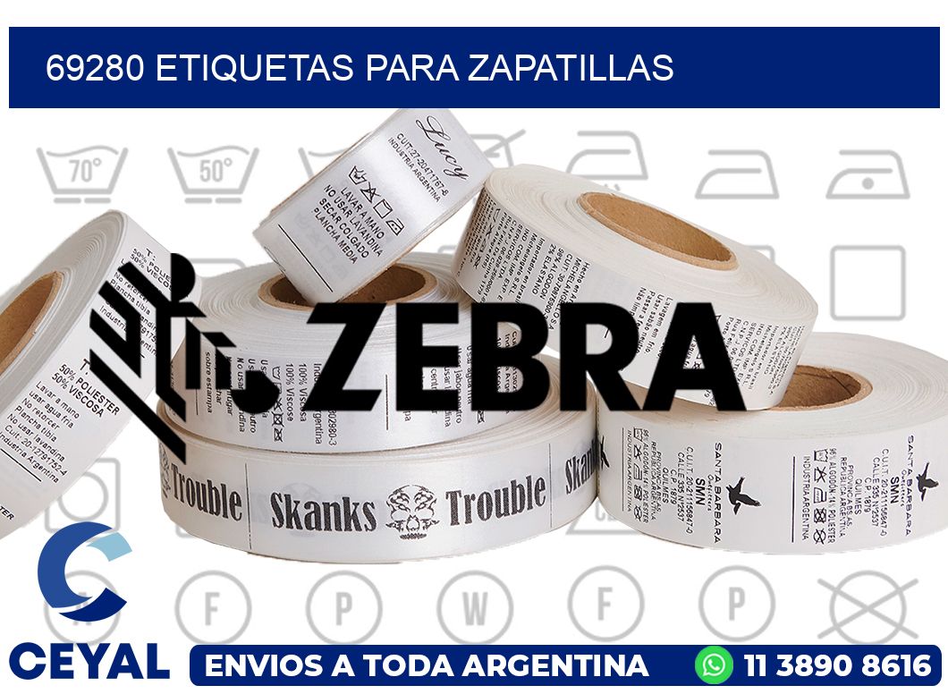 69280 ETIQUETAS PARA ZAPATILLAS