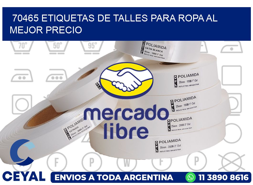 70465 ETIQUETAS DE TALLES PARA ROPA AL MEJOR PRECIO