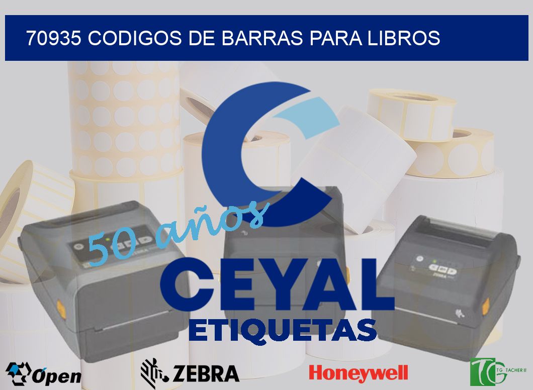 70935 CODIGOS DE BARRAS PARA LIBROS