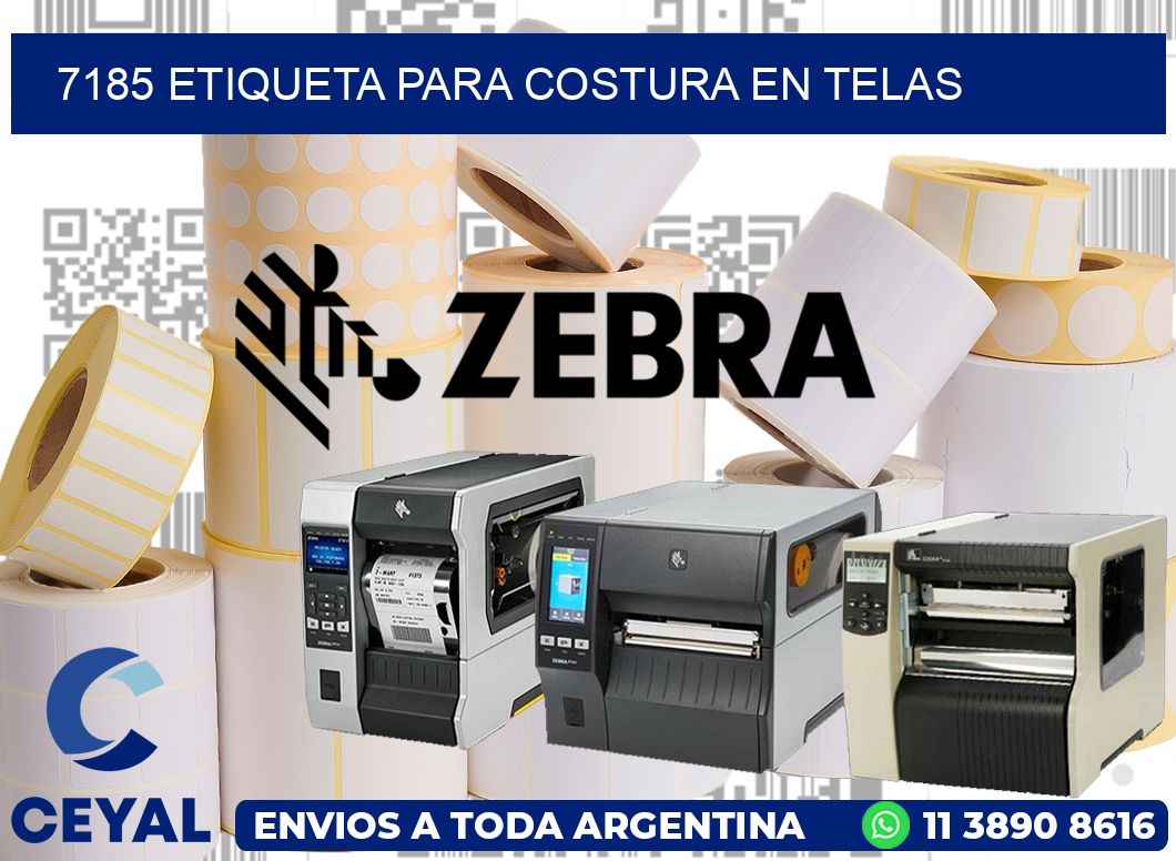 7185 ETIQUETA PARA COSTURA EN TELAS