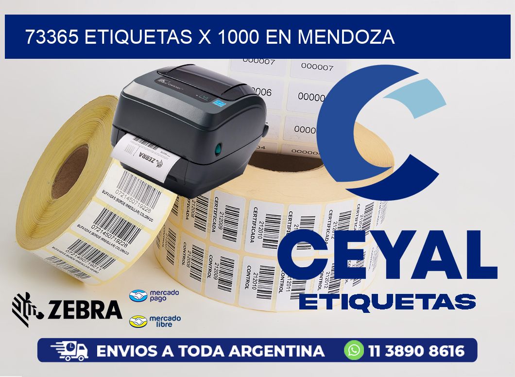 73365 ETIQUETAS X 1000 EN MENDOZA