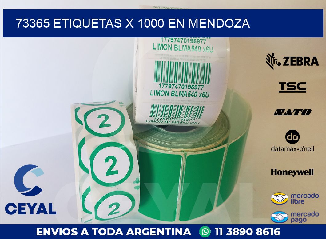 73365 ETIQUETAS X 1000 EN MENDOZA