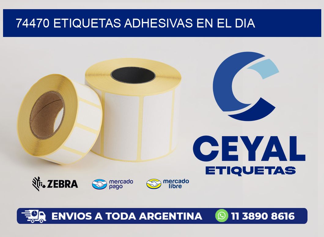 74470 ETIQUETAS ADHESIVAS EN EL DIA