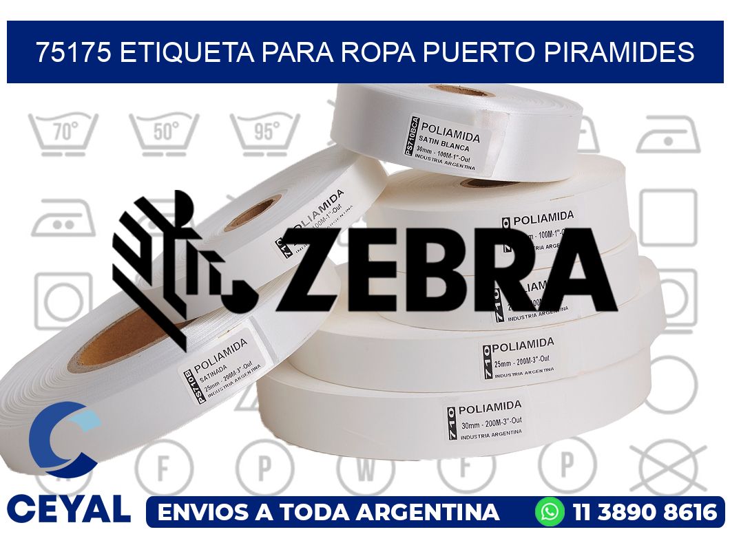 75175 ETIQUETA PARA ROPA PUERTO PIRAMIDES