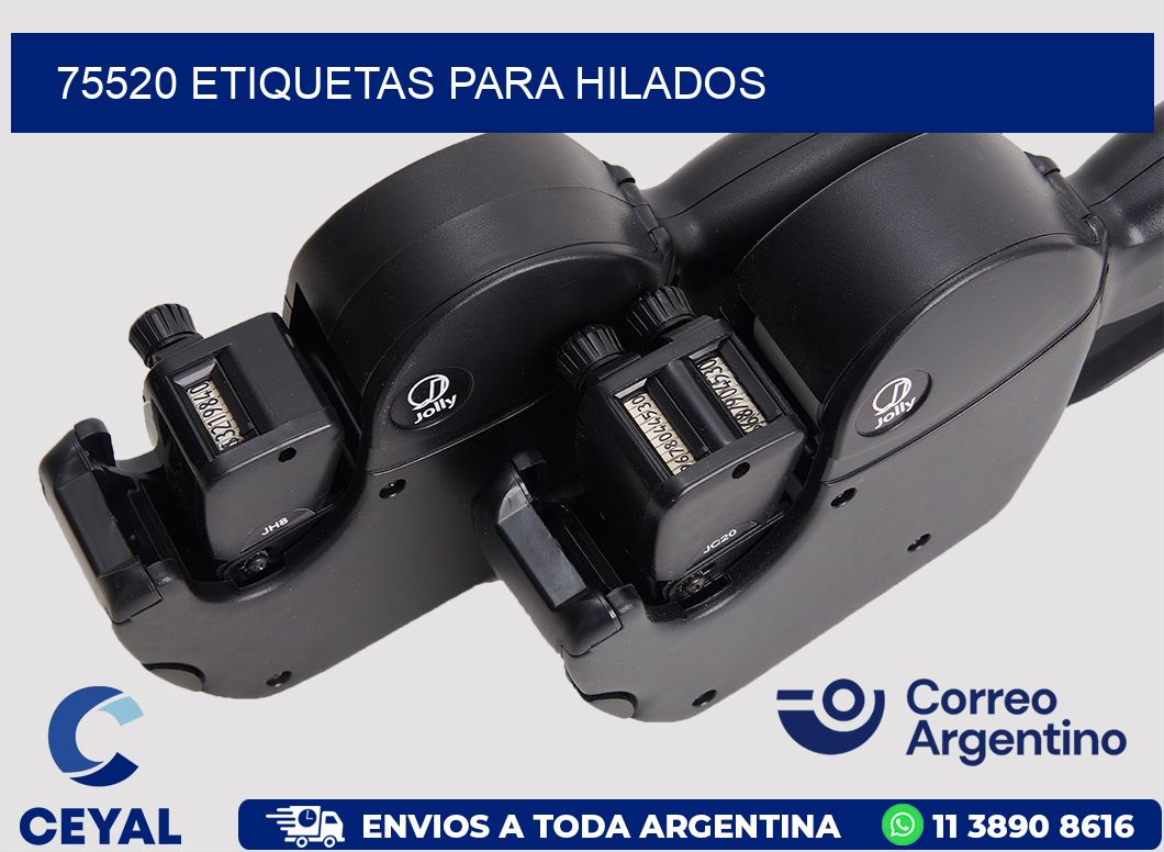 75520 ETIQUETAS PARA HILADOS