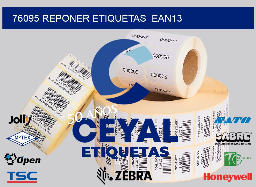 76095 REPONER ETIQUETAS  EAN13