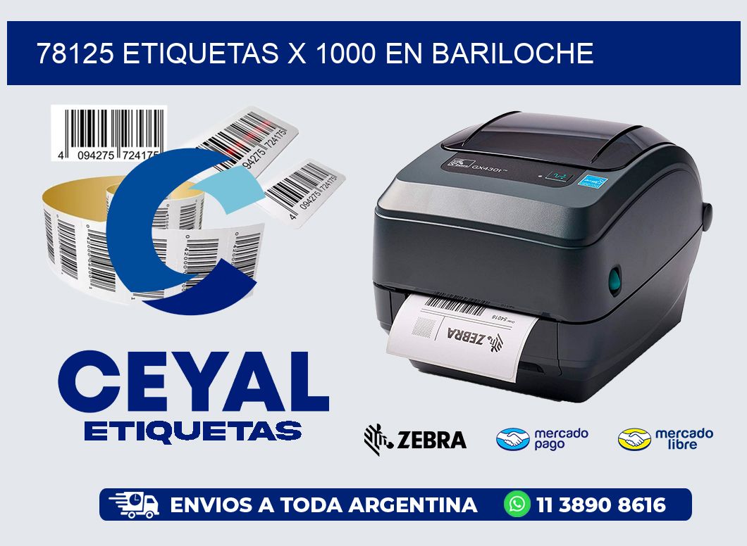 78125 ETIQUETAS X 1000 EN BARILOCHE