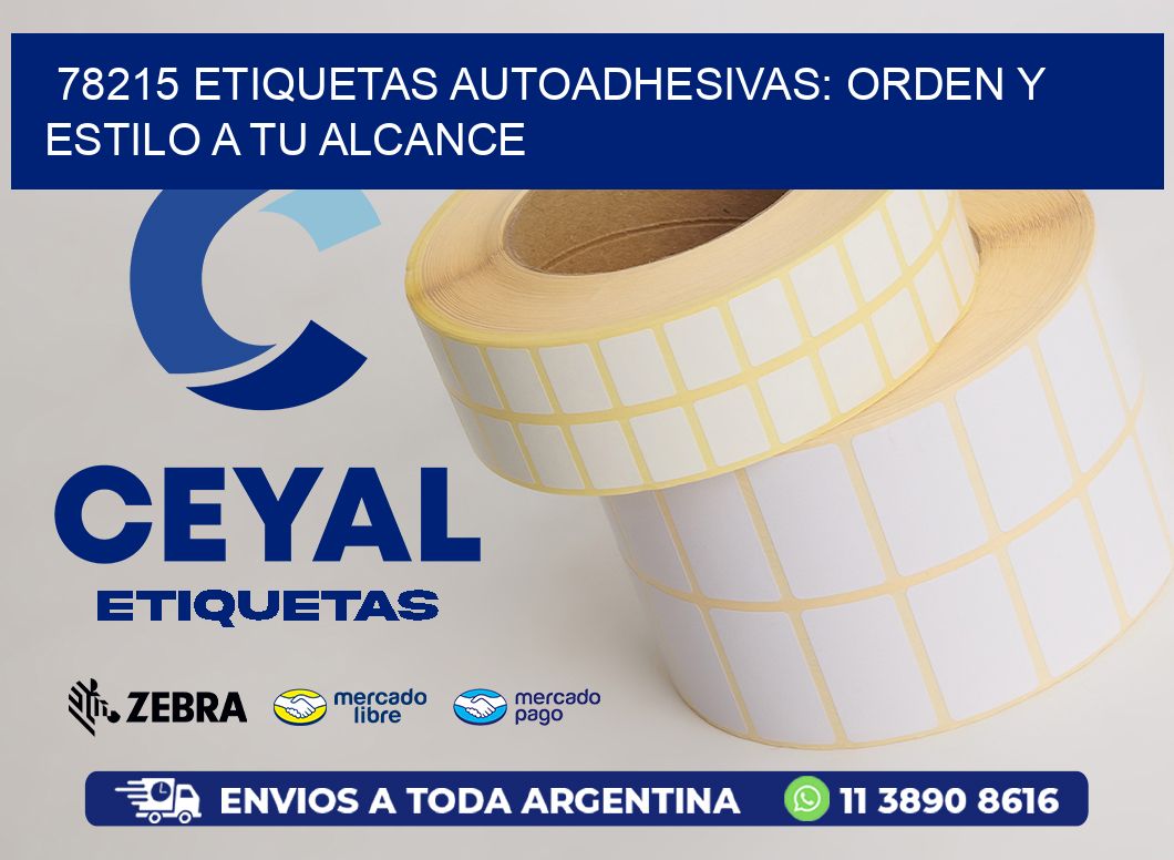 78215 Etiquetas Autoadhesivas: Orden y Estilo a tu Alcance