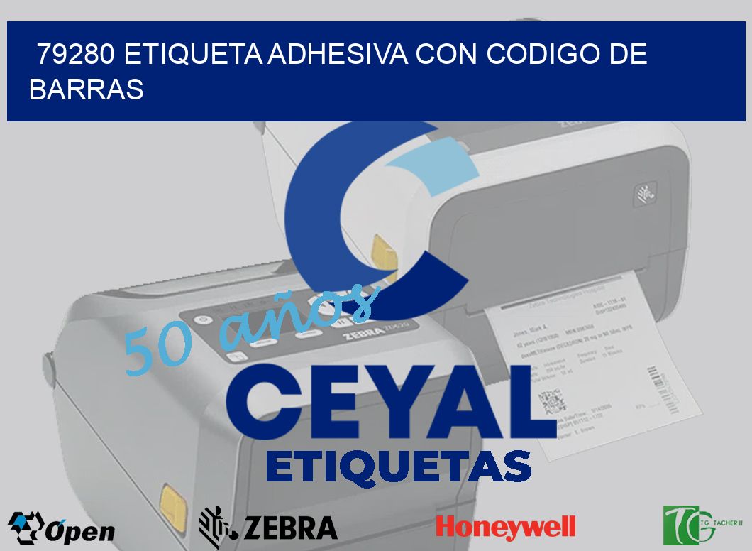 79280 ETIQUETA ADHESIVA CON CODIGO DE BARRAS