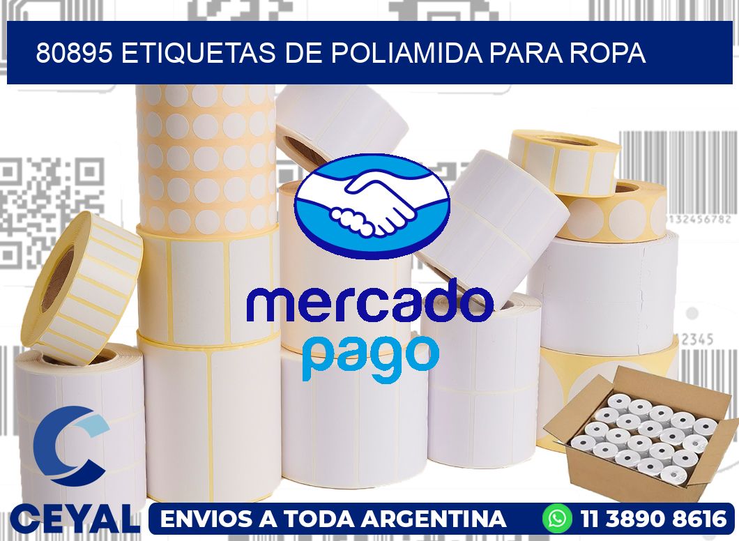 80895 ETIQUETAS DE POLIAMIDA PARA ROPA