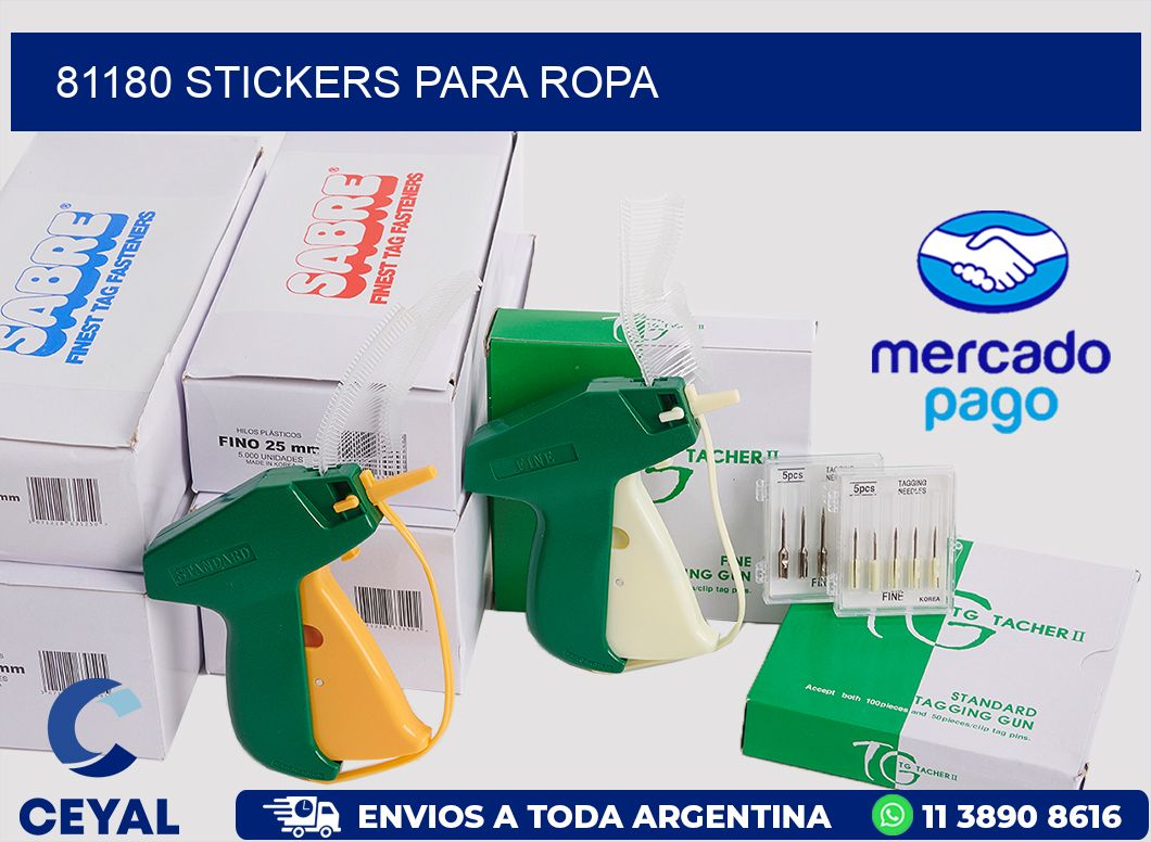 81180 STICKERS PARA ROPA
