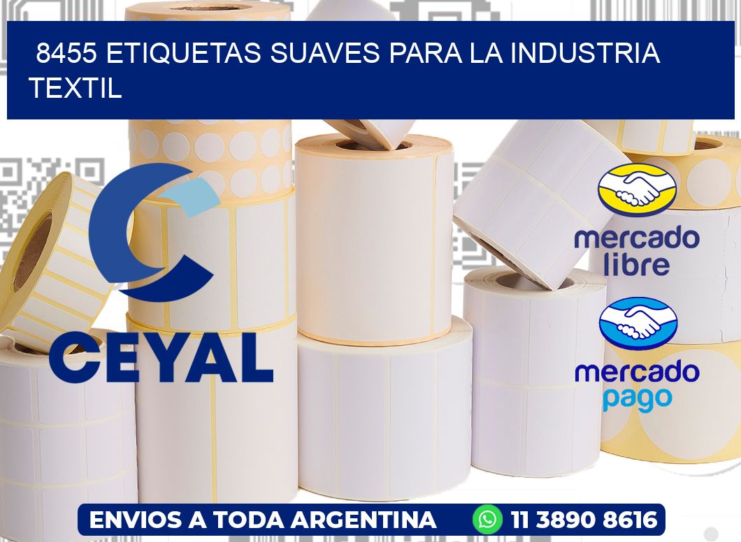 8455 ETIQUETAS SUAVES PARA LA INDUSTRIA TEXTIL